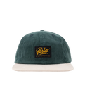 The Parlez Mens Chester 6 Panel Cap in Deep Green