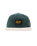 The Parlez Mens Chester 6 Panel Cap in Deep Green