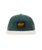 The Parlez Mens Chester 6 Panel Cap in Deep Green