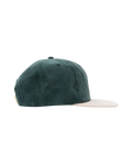 The Parlez Mens Chester 6 Panel Cap in Deep Green