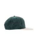 The Parlez Mens Chester 6 Panel Cap in Deep Green