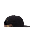 The Parlez Mens Ashton 5.5 Panel Cap in Black