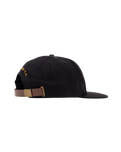 The Parlez Mens Ashton 5.5 Panel Cap in Black