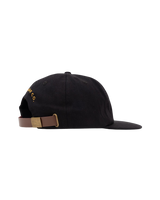 The Parlez Mens Ashton 5.5 Panel Cap in Black