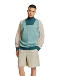 Zenith 1/4 Zip Sweatshirt in Sage Shore