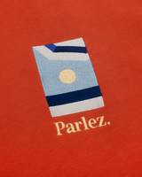 The Parlez Mens Copa Hoodie in Burnt Ochre