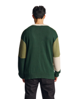 Flinton Knit Cardigan in Kelp Green