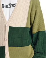 Flinton Knit Cardigan in Kelp Green