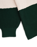 Flinton Knit Cardigan in Kelp Green