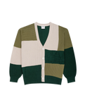 Flinton Knit Cardigan in Kelp Green