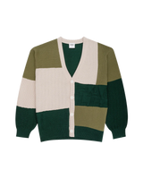 Flinton Knit Cardigan in Kelp Green