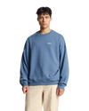 The Parlez Mens Vernon Oversized Crew Sweatshirt in China Blue