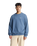 The Parlez Mens Vernon Oversized Crew Sweatshirt in China Blue