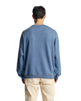 The Parlez Mens Vernon Oversized Crew Sweatshirt in China Blue