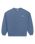 The Parlez Mens Vernon Oversized Crew Sweatshirt in China Blue