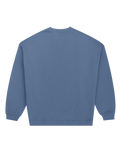 The Parlez Mens Vernon Oversized Crew Sweatshirt in China Blue