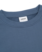The Parlez Mens Vernon Oversized Crew Sweatshirt in China Blue