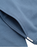 The Parlez Mens Vernon Oversized Crew Sweatshirt in China Blue