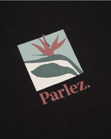 The Parlez Mens Flora T-Shirt in Black