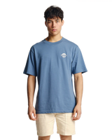 The Parlez Mens Boca T-Shirt in China Blue