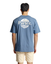 The Parlez Mens Boca T-Shirt in China Blue