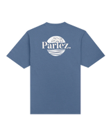 The Parlez Mens Boca T-Shirt in China Blue