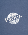 The Parlez Mens Boca T-Shirt in China Blue