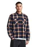 The Parlez Mens Chicago Shirt in Navy Check