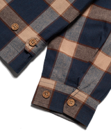 The Parlez Mens Chicago Shirt in Navy Check