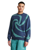 The Parlez Mens Pacific Knit Jumper in Lagoon