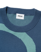 The Parlez Mens Pacific Knit Jumper in Lagoon