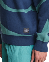 The Parlez Mens Pacific Knit Jumper in Lagoon