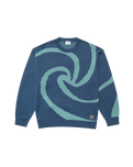 The Parlez Mens Pacific Knit Jumper in Lagoon