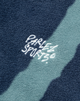 The Parlez Mens Chevy 1/4 Zip Fleece Jacket in Lagoon