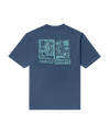 The Parlez Mens Destin T-Shirt in Lagoon