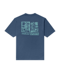 The Parlez Mens Destin T-Shirt in Lagoon