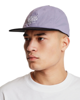 The Parlez Mens Strike 6 Panel Cap in Purple Haze