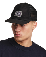 The Parlez Mens Slipstream Trucker Cap in Black