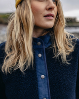 The Passenger Womens Clover 2.0 Fleece Jacket in Deep Navy