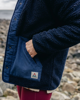 The Passenger Womens Clover 2.0 Fleece Jacket in Deep Navy