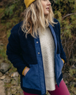 The Passenger Womens Clover 2.0 Fleece Jacket in Deep Navy