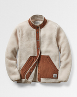 The Passenger Womens Clover 2.0 Fleece Jacket in Vintage White