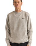 The Rhythm Mens Brand Fleece Sweatshirt in Grey Heather