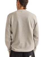 The Rhythm Mens Brand Fleece Sweatshirt in Grey Heather