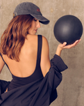 The Yogi Bare The Squish Anti Burst Pilates Stability & Strength Ball in Black