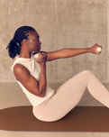 The Yogi Bare The Uplifter Sculpting Pilates Dumbbell Hand Weights in Milk