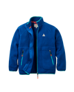 The Passenger Womens Home Full Zip Sherpa Fleece Jacket in Blue Navy
