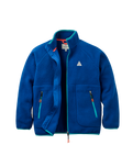 The Passenger Womens Home Full Zip Sherpa Fleece Jacket in Blue Navy