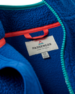The Passenger Womens Home Full Zip Sherpa Fleece Jacket in Blue Navy