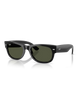 The Ray-Ban Mega Wayfarer II Sunglasses in Polished Black & Green